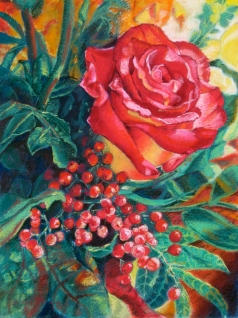 Art gallery - flowers close-up - pastels